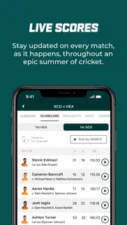cricket australia live iphone screenshot 2