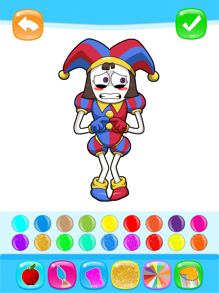 Circus Digital Coloring Book