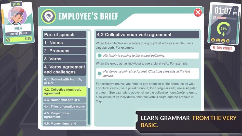 #5. Grammarian Ltd – Grammar Game (iOS) 由: Algorocks