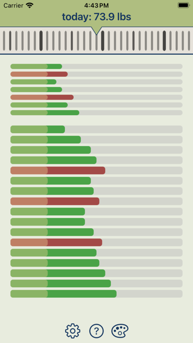 WeightGlance Screenshot