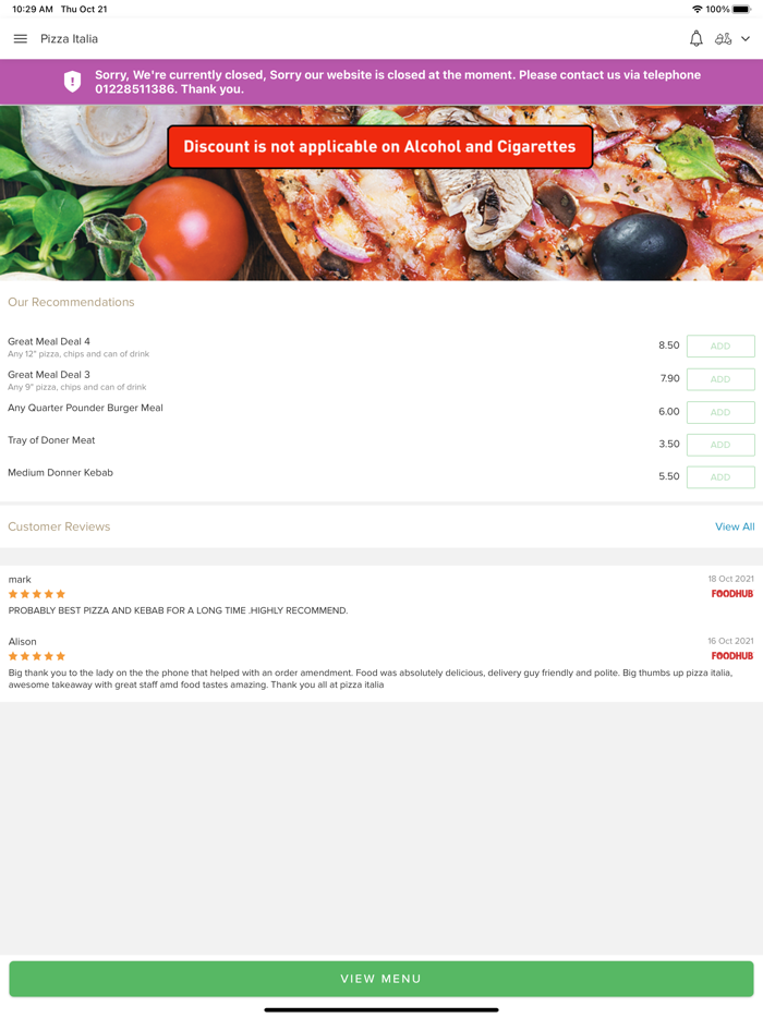 Pizza Italia Carlisle