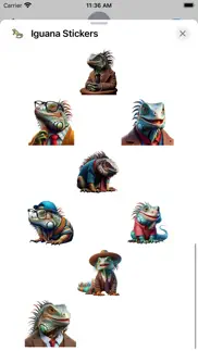 iguana stickers iphone screenshot 3