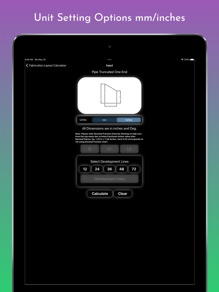 Fabrication Calculator