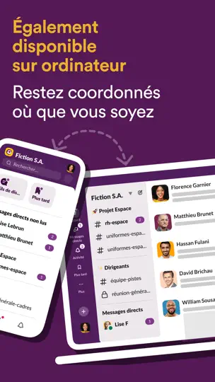 Capture d'écran de Slack sur iPhone 7