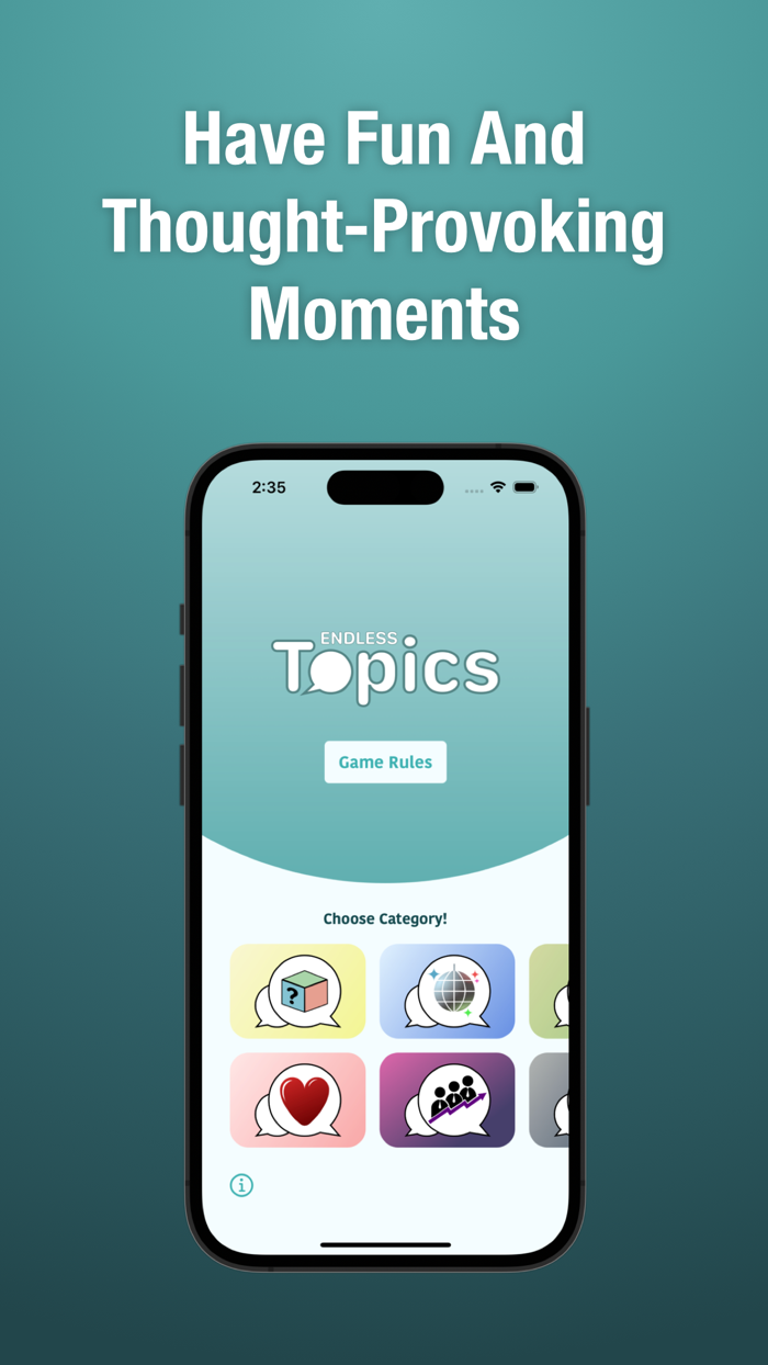 Endless Topics Talking Game