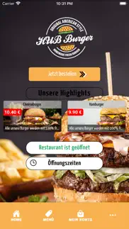 hub burger iphone screenshot 1