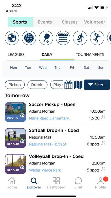 Volo Sports Screenshot