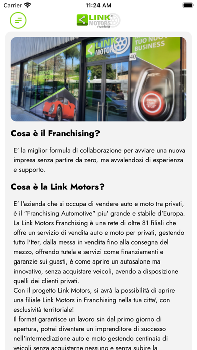 Link Motors Franchising Screenshot