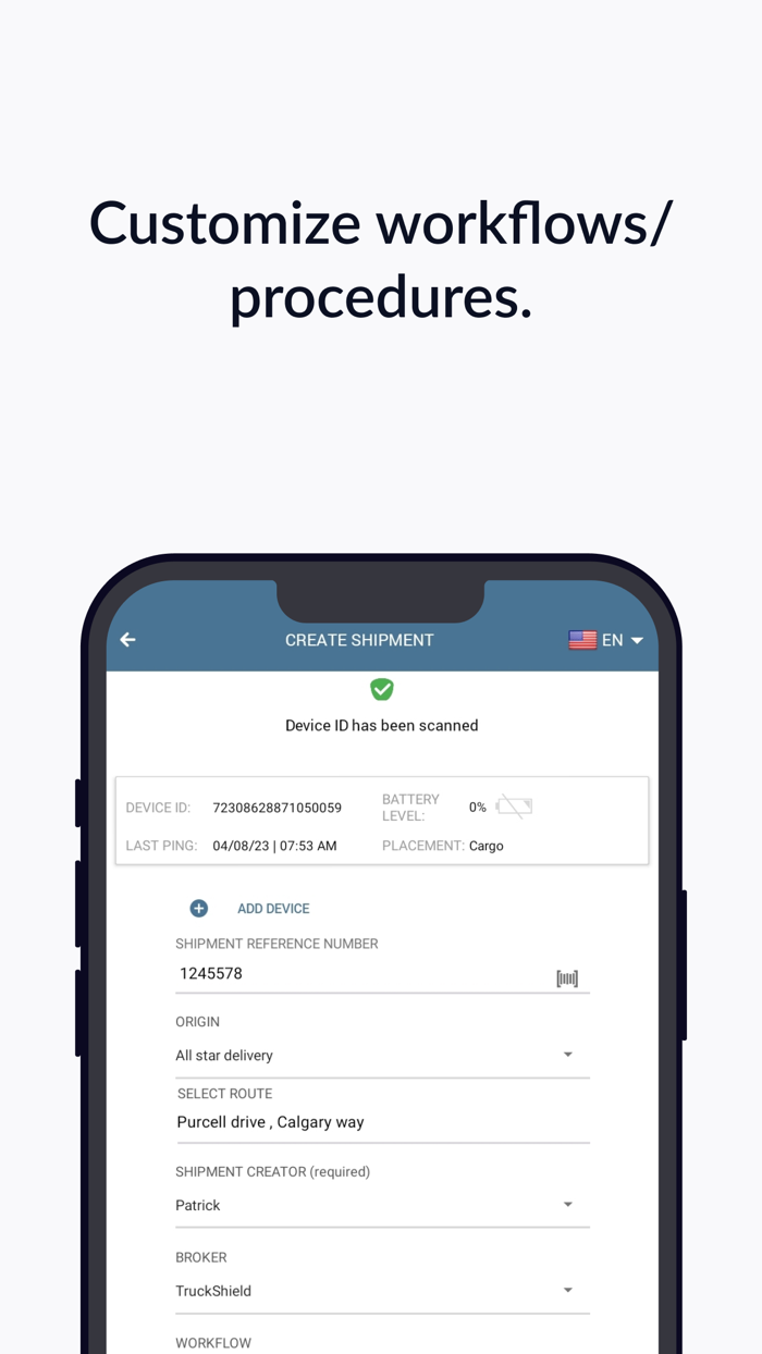 Overhaul Shipment Connect