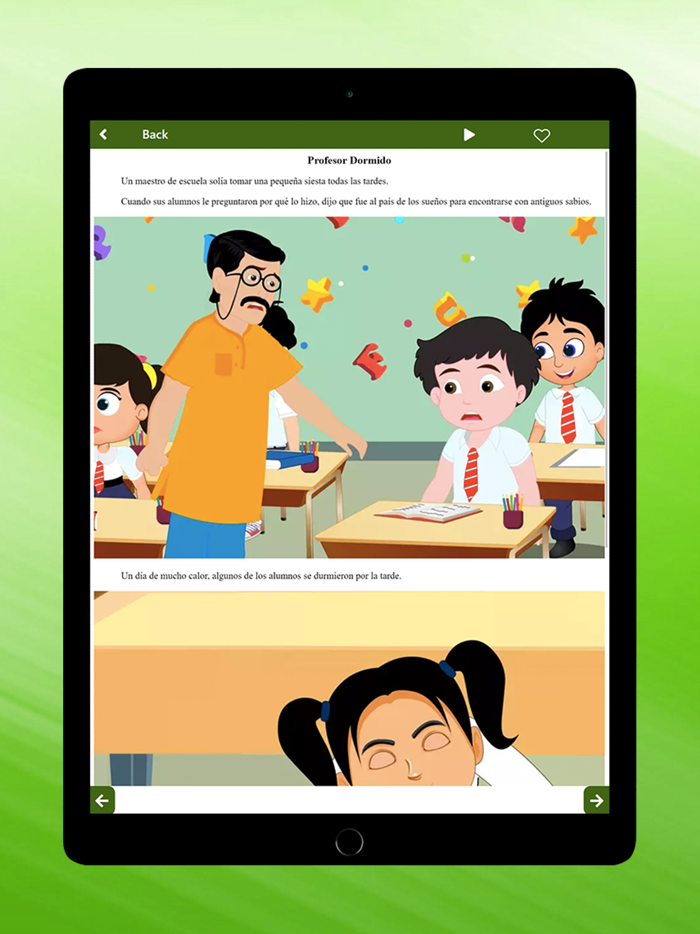 Spanish kids story with audio