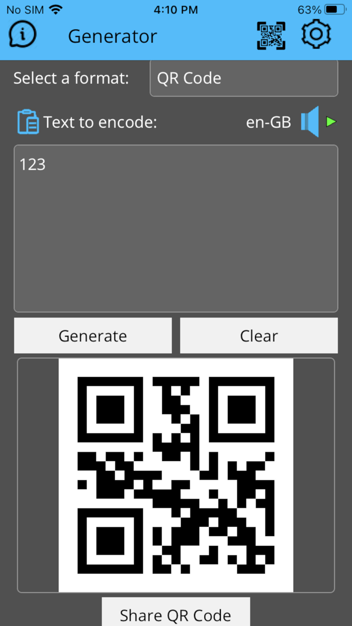 Barcode generator and scanner