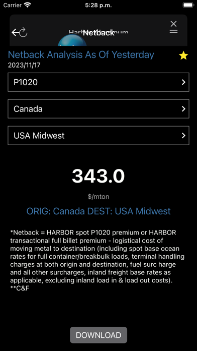 Harbor Aluminum Screenshot