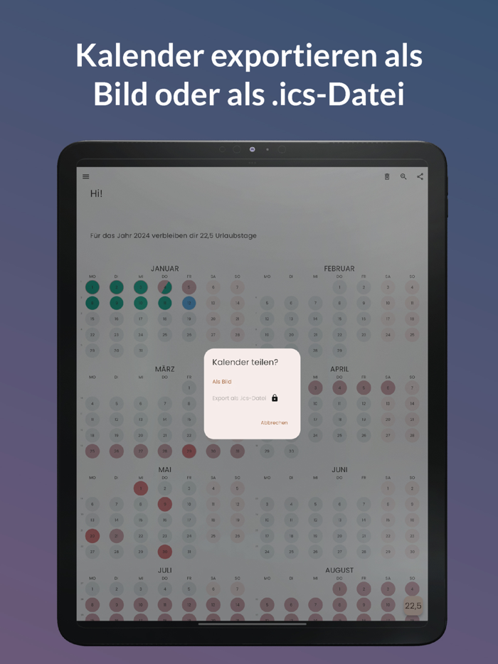 Vacation Planner and Calendar
