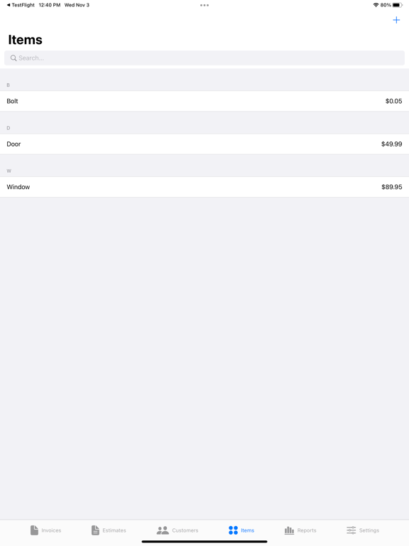 EZ Invoices iPad screenshot 4 - Business app