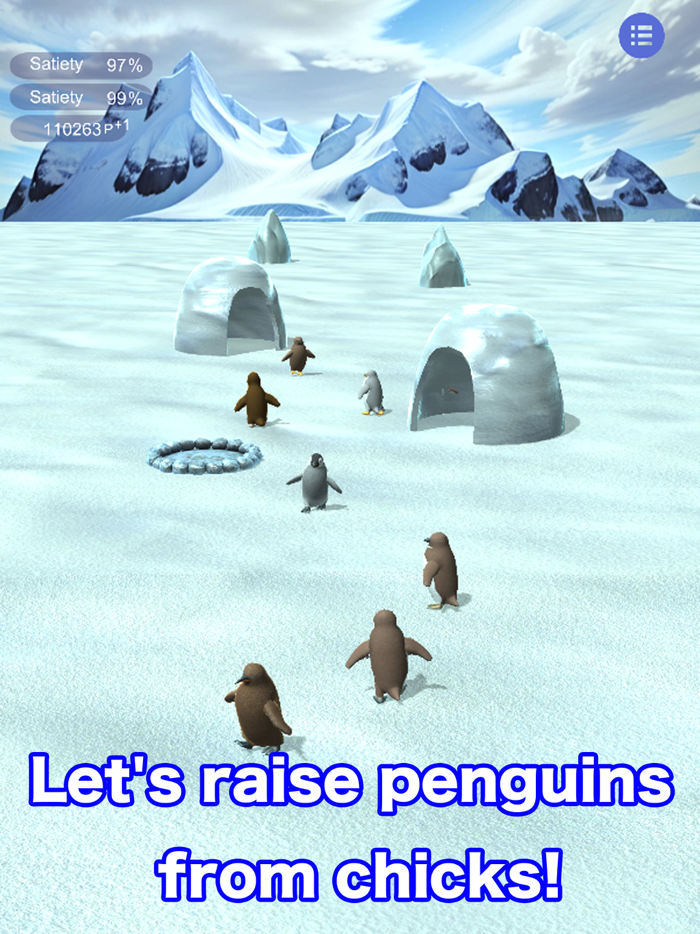 Penguins raised from chicks