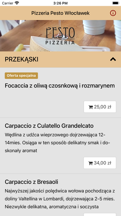 Pizzeria Pesto Wloclawek Screenshot