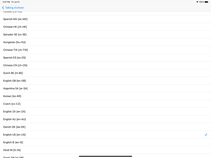 Talking Archiver Lite