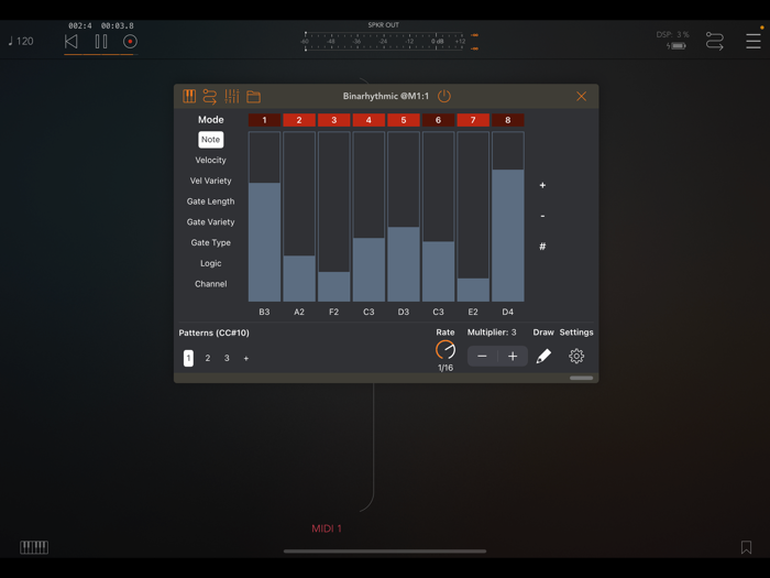 Binarhythmic Rhythm Generator