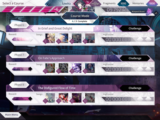 Arcaea iPad screenshot 8 - Games app