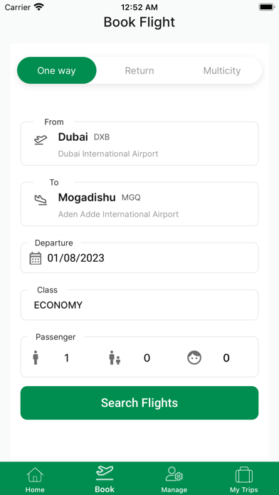 Daallo Airlines Screenshot