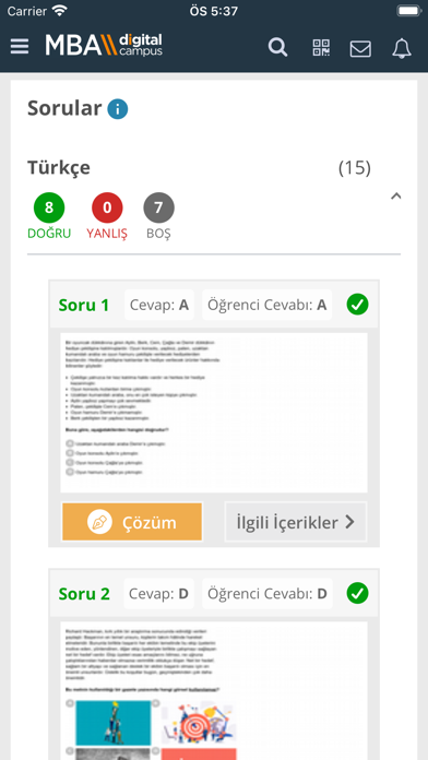 MBA OKULLARI Screenshot