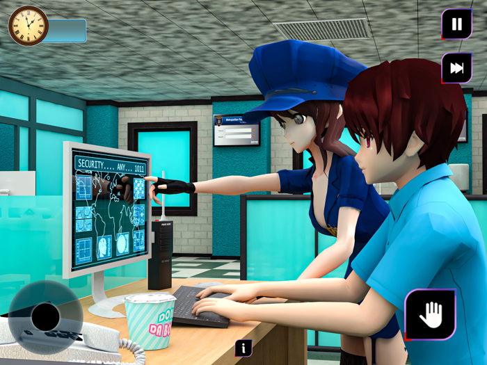 Anime Police Officer Security