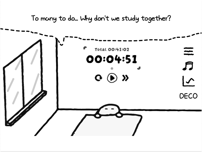 Study Time With Rain Pomodoro