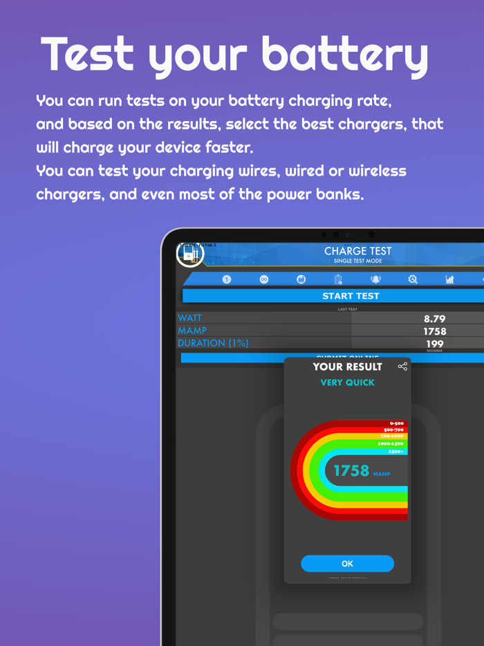 Amperes Battery Charging Lite