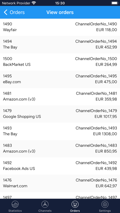 ChannelEngine Screenshot