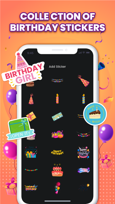 Birthday Photo Video Maker Screenshot