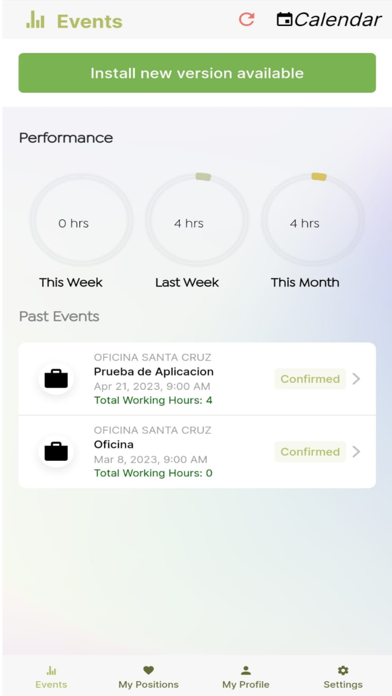 RH Staffing Screenshot