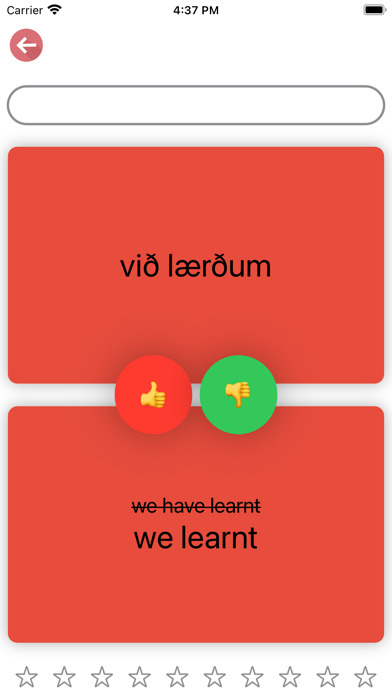Icelandic Verb Blitz Screenshot