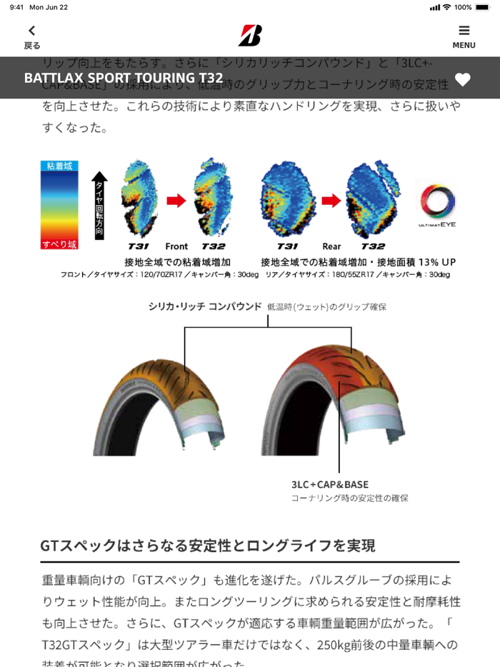 ブリヂストン 二輪車用タイヤカタログ