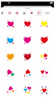 hearts 1 stickers iphone screenshot 1
