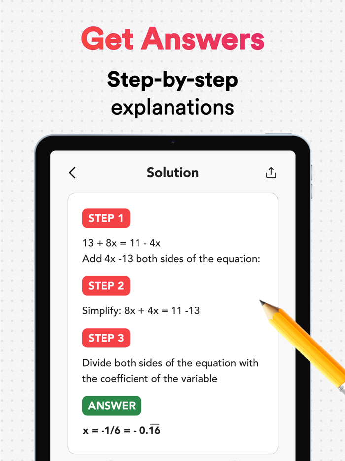 AI Homework Helper・Math Solver