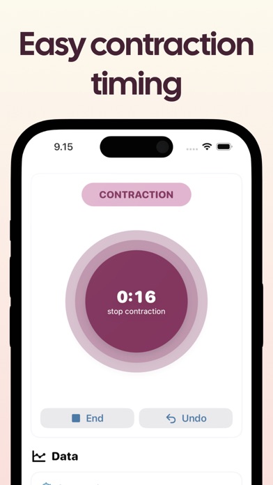Contraction Timer Counter Screenshot