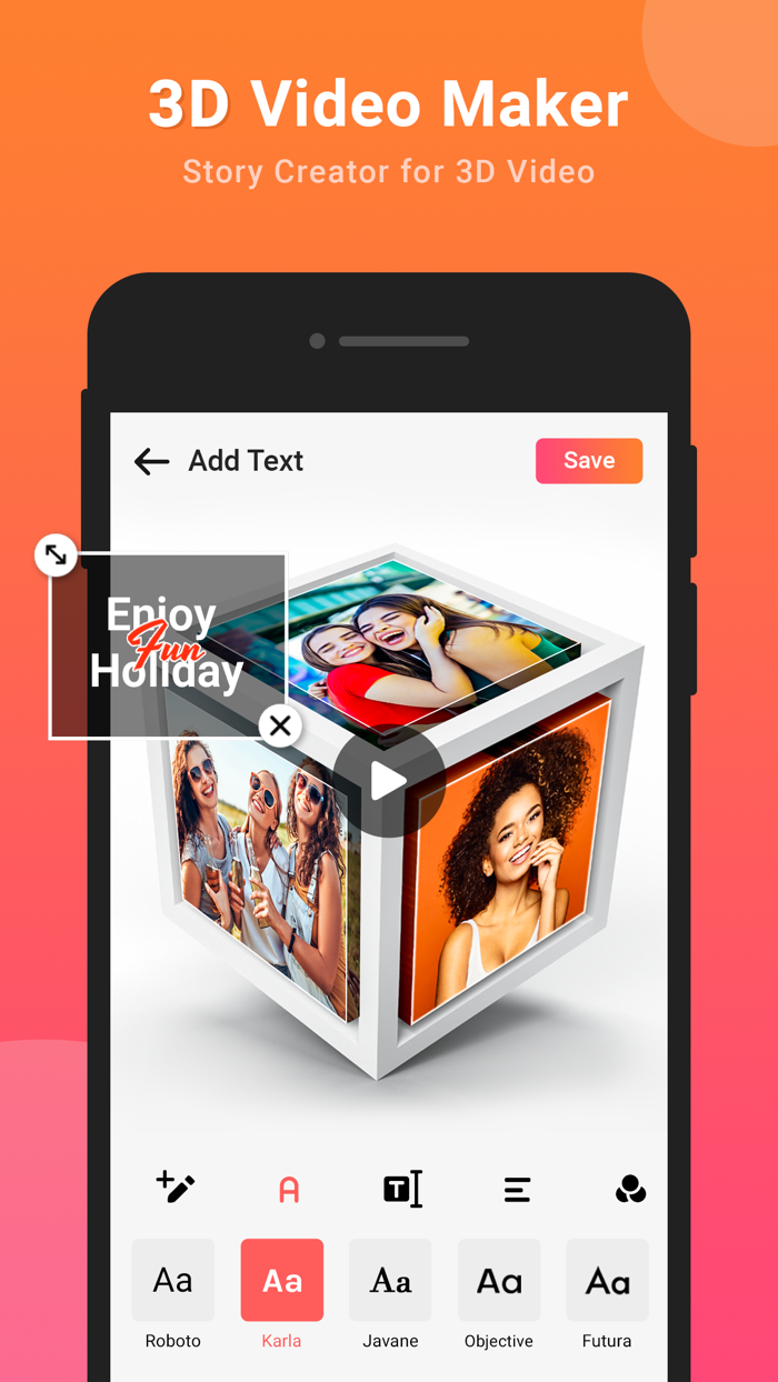 3D Video Maker - Video Editor