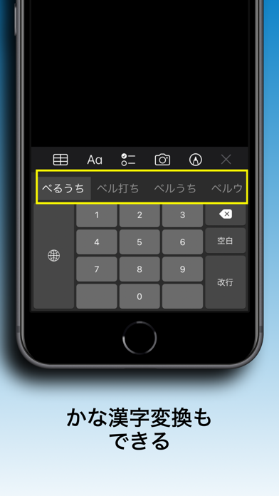 ベル打ちキーボード ポケベル風入力キーボード 日本語変換のおすすめ画像4
