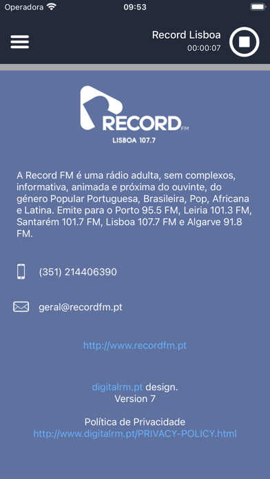Screenshot #2 pour Rádio Record FM