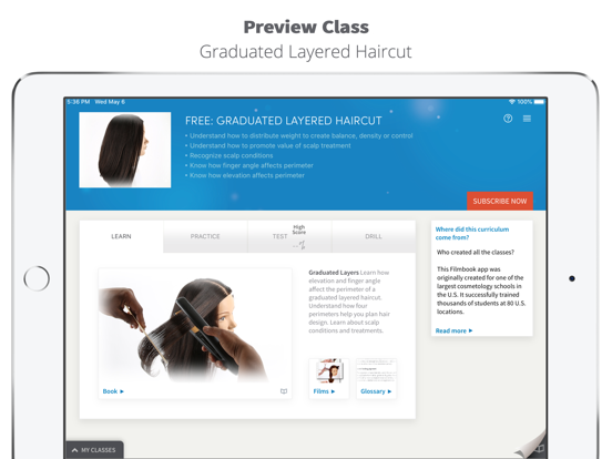 Filmbook Cosmetology iPad screenshot 10 - Education app
