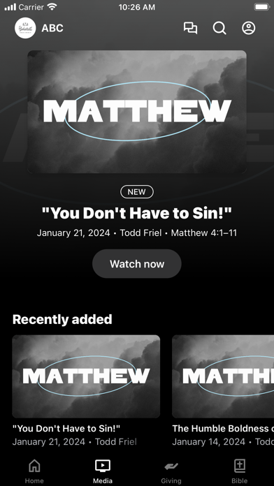 Alpharetta Bible Church iPhone screenshot 2 - Education app