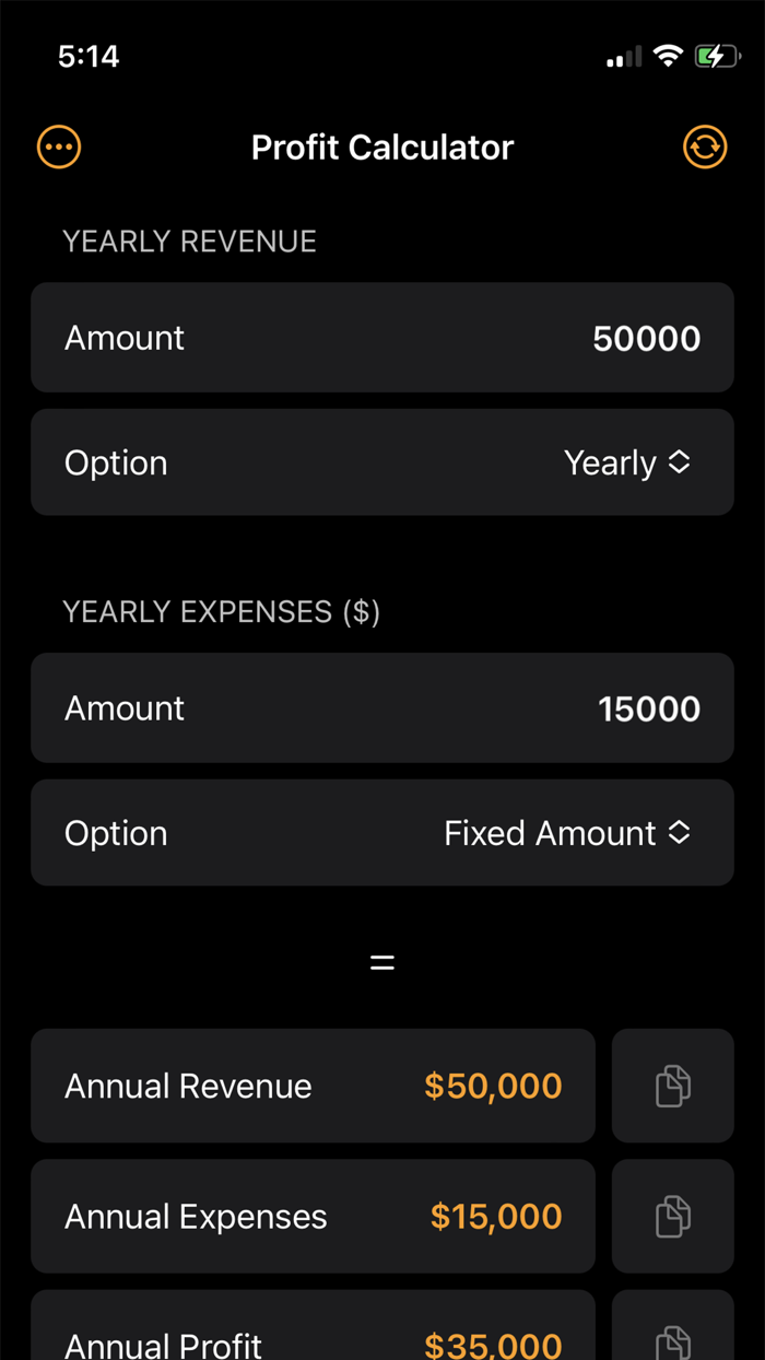 Profit and Margin Calculator