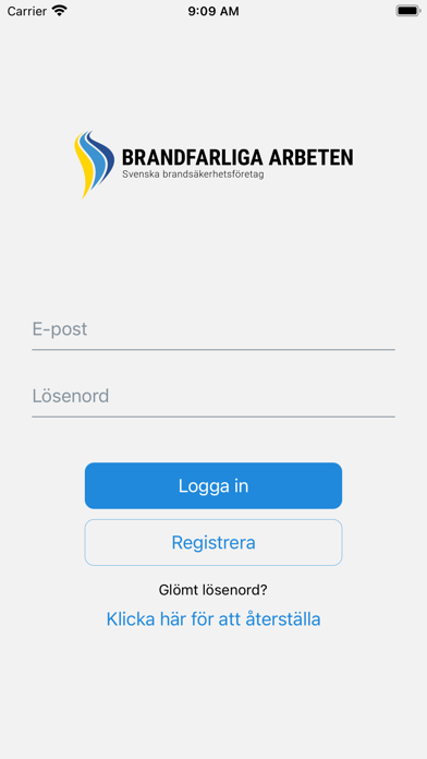 Brandfarliga arbeten Screenshot
