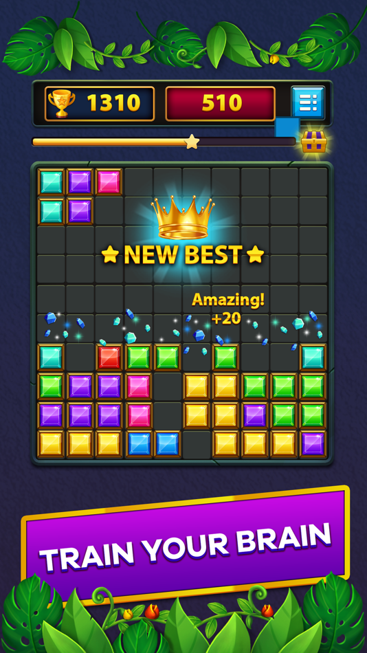 #5. Block Puzzle: Brain Test (iOS) By: ARITEK