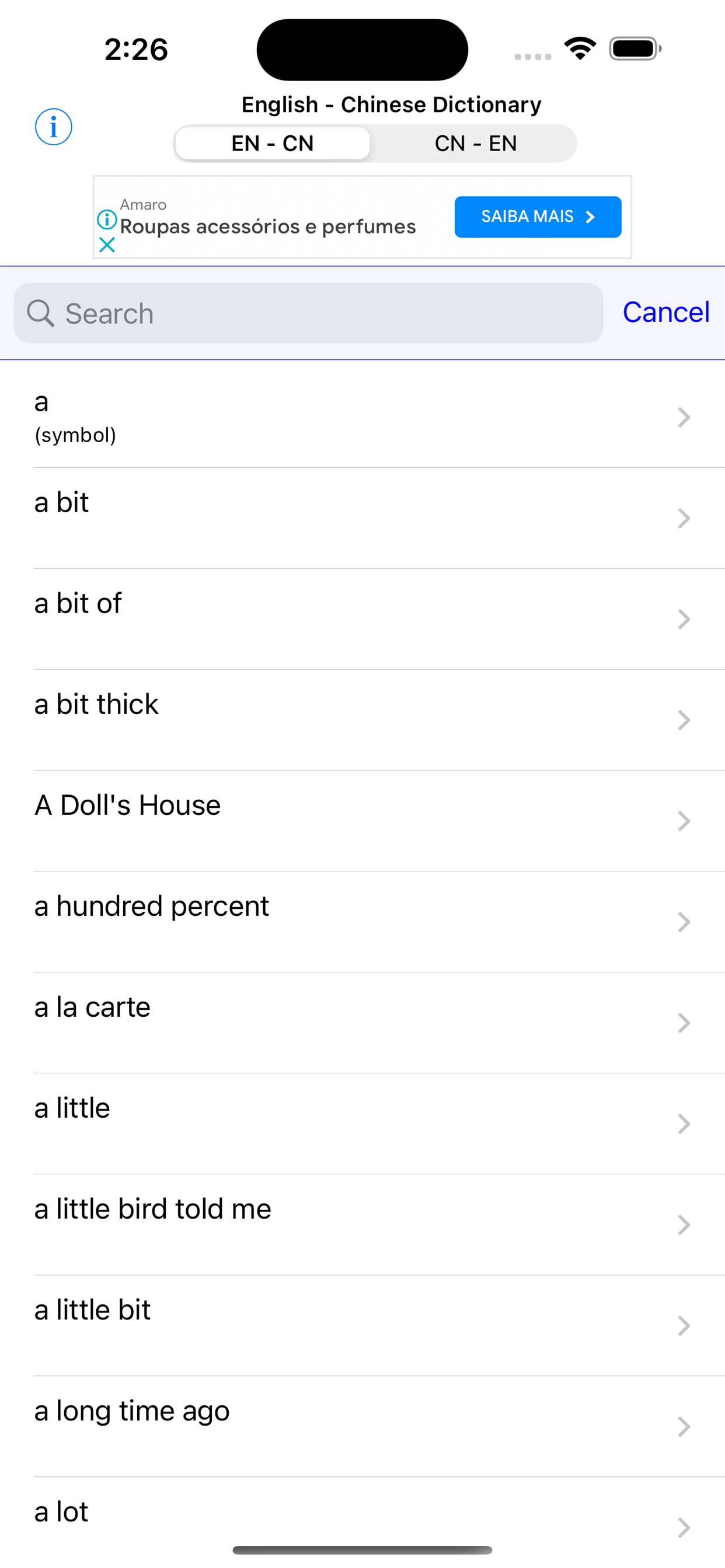 English and Chinese Dictionary