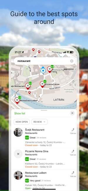 ‎Mapy.cz: maps & navigation Screenshot