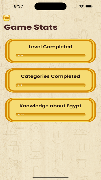 Egypt Mystery - Quizz Screenshot