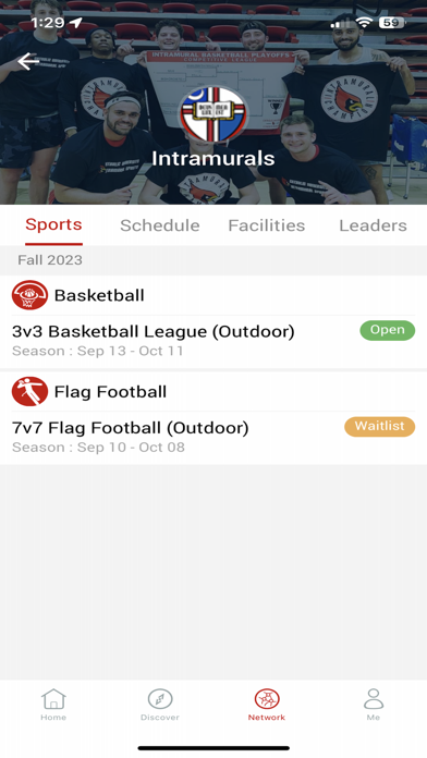 Catholic University Fitness Screenshot