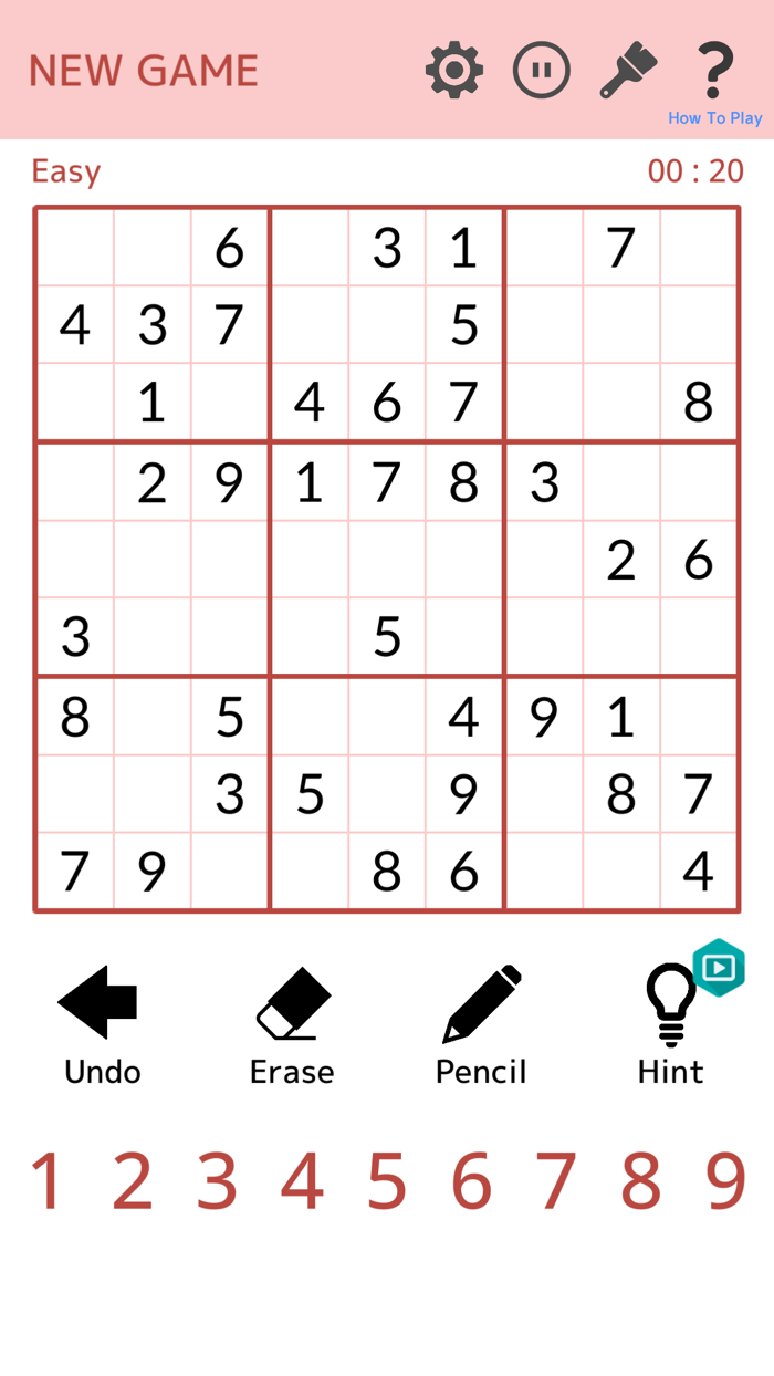 Sudoku - Number Logic Puzzle