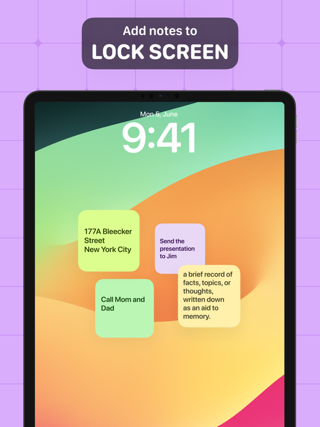 ‎Sticky Notes Widget Screenshot